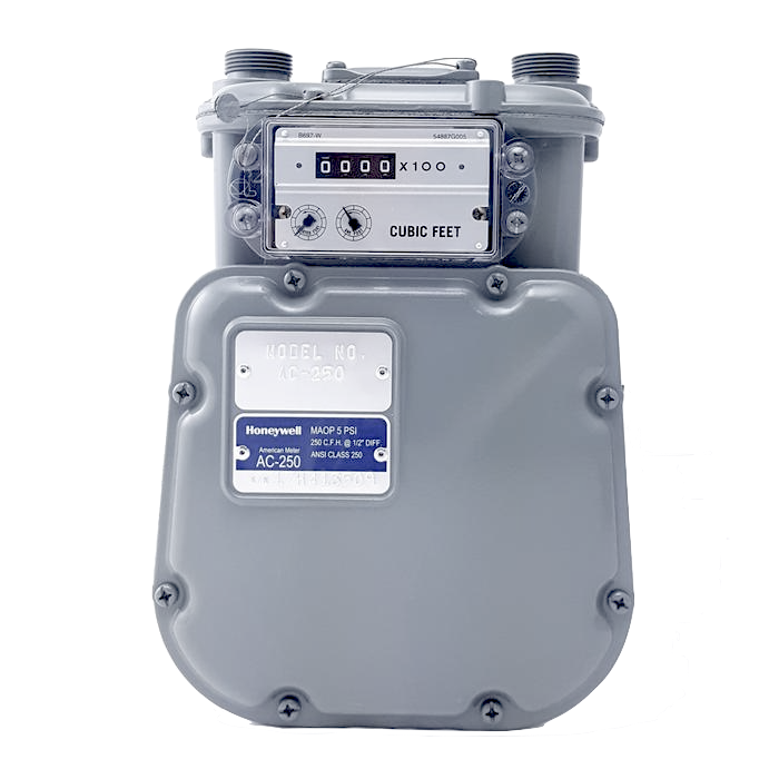 American Meter AC250 Medidor de gas de baja presión para uso residencial y comercial