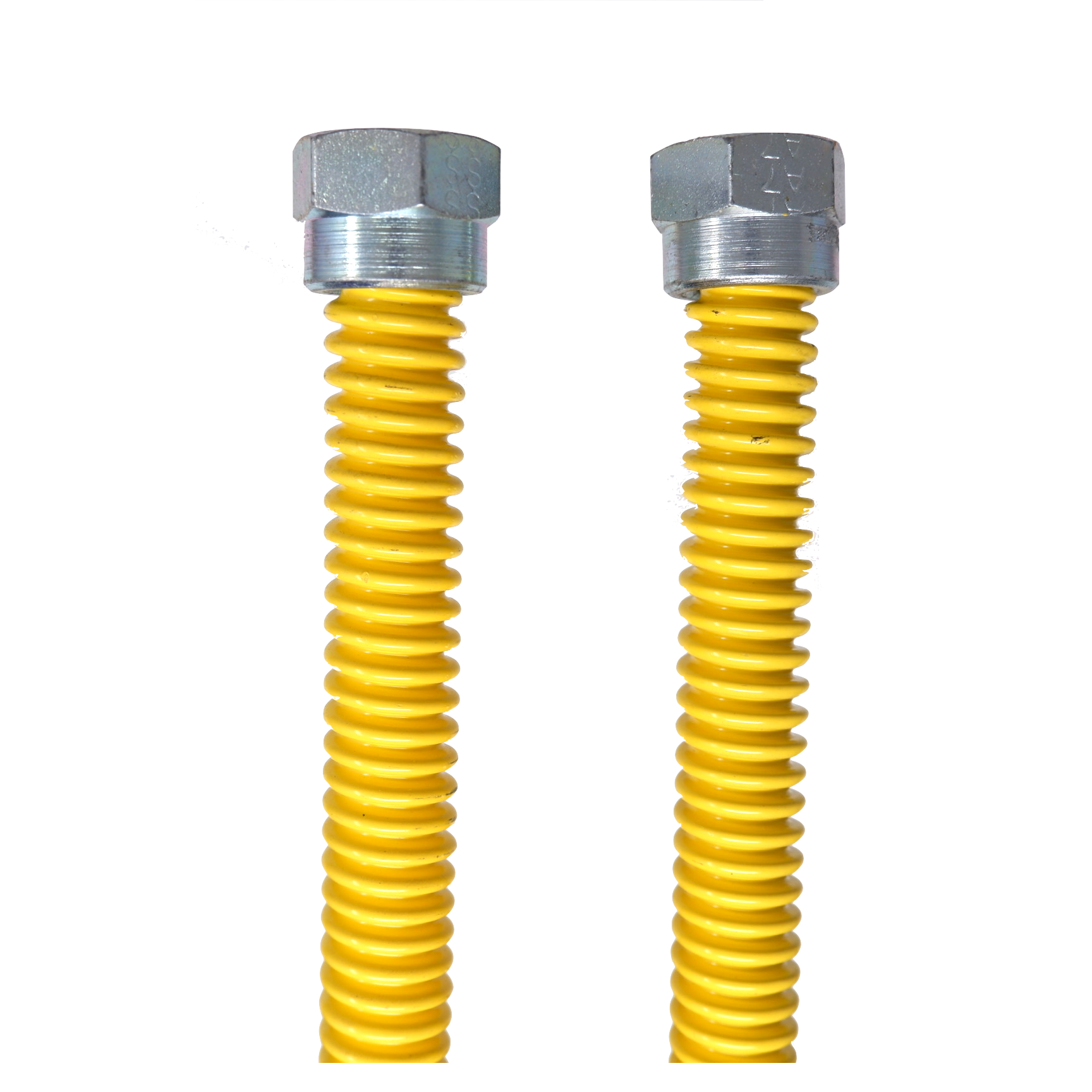 Dormont 20C-9898  Conectores corrugados amarillos para gas 1/2" sin conexiones